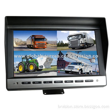 10-inch TFT LCD Rear View Monitor with Multiple Languages, Sunshade Design, Wide View Angle